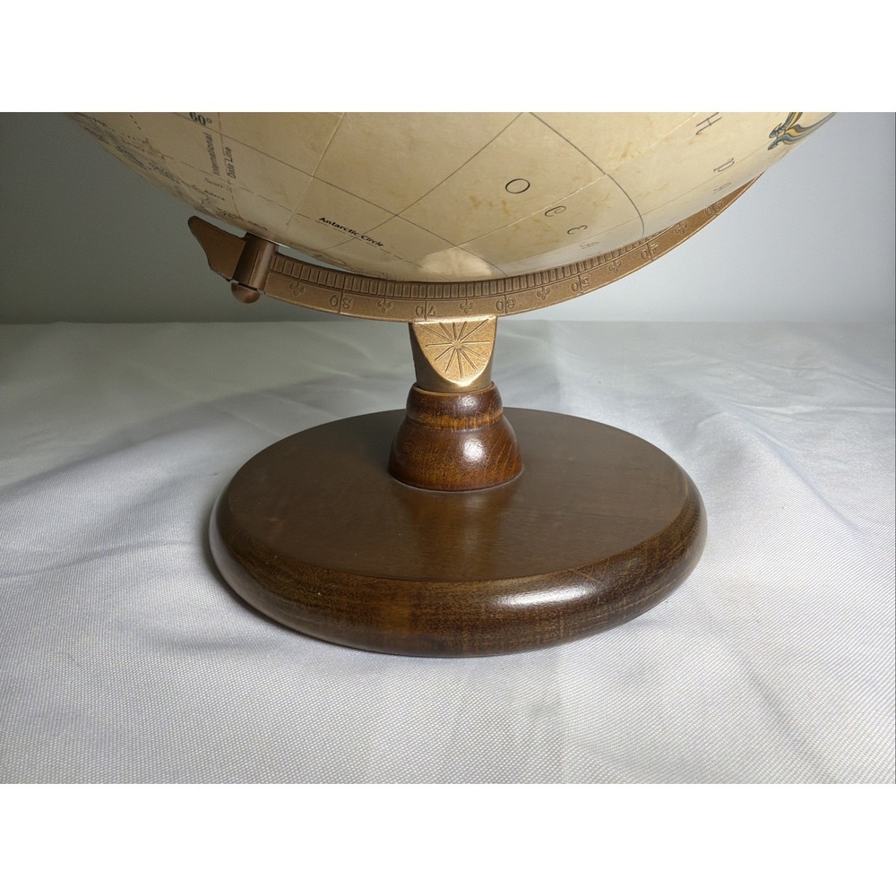 Replogle Globes World Classic Series 12" Rotating Tabletop Globe Antique Beige - Picture 6 of 14